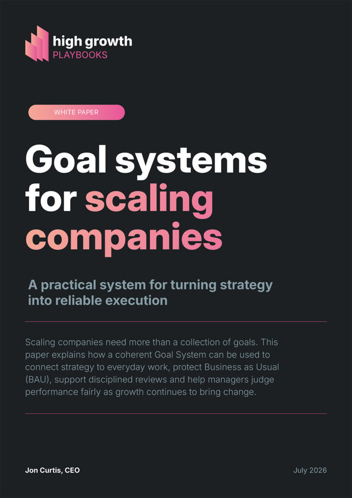 White Paper - Goal systems for scaling companies